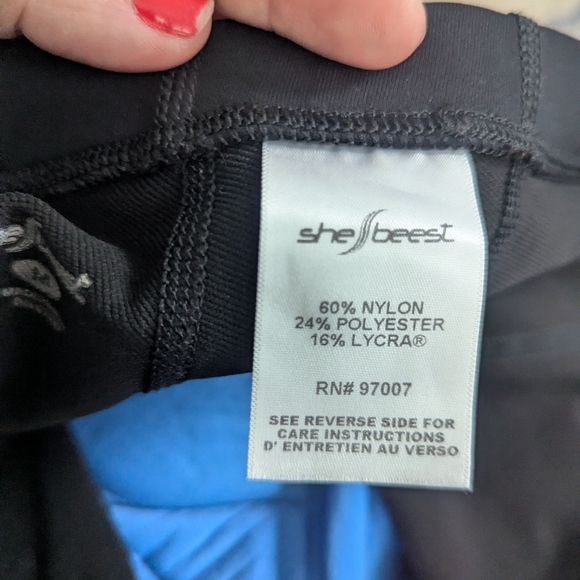 Women's Shebeest Black Cycling Shorts Medium - Picture 4 of 4